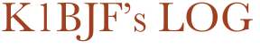K1BJF’s LOG 